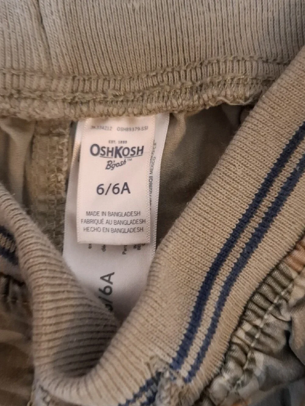 OshKosh B'gosh Boys Camouflage Cargo Shorts - Green/Brown